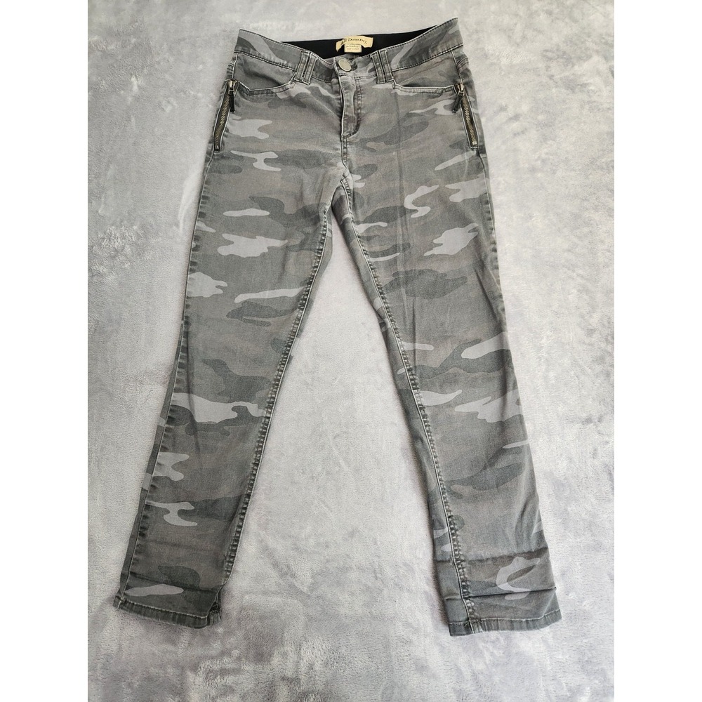DEMOCRACY Gray Camo B1176Q8X2 Crop Ankle Skinny Ab Solution Pants 8 Absolution